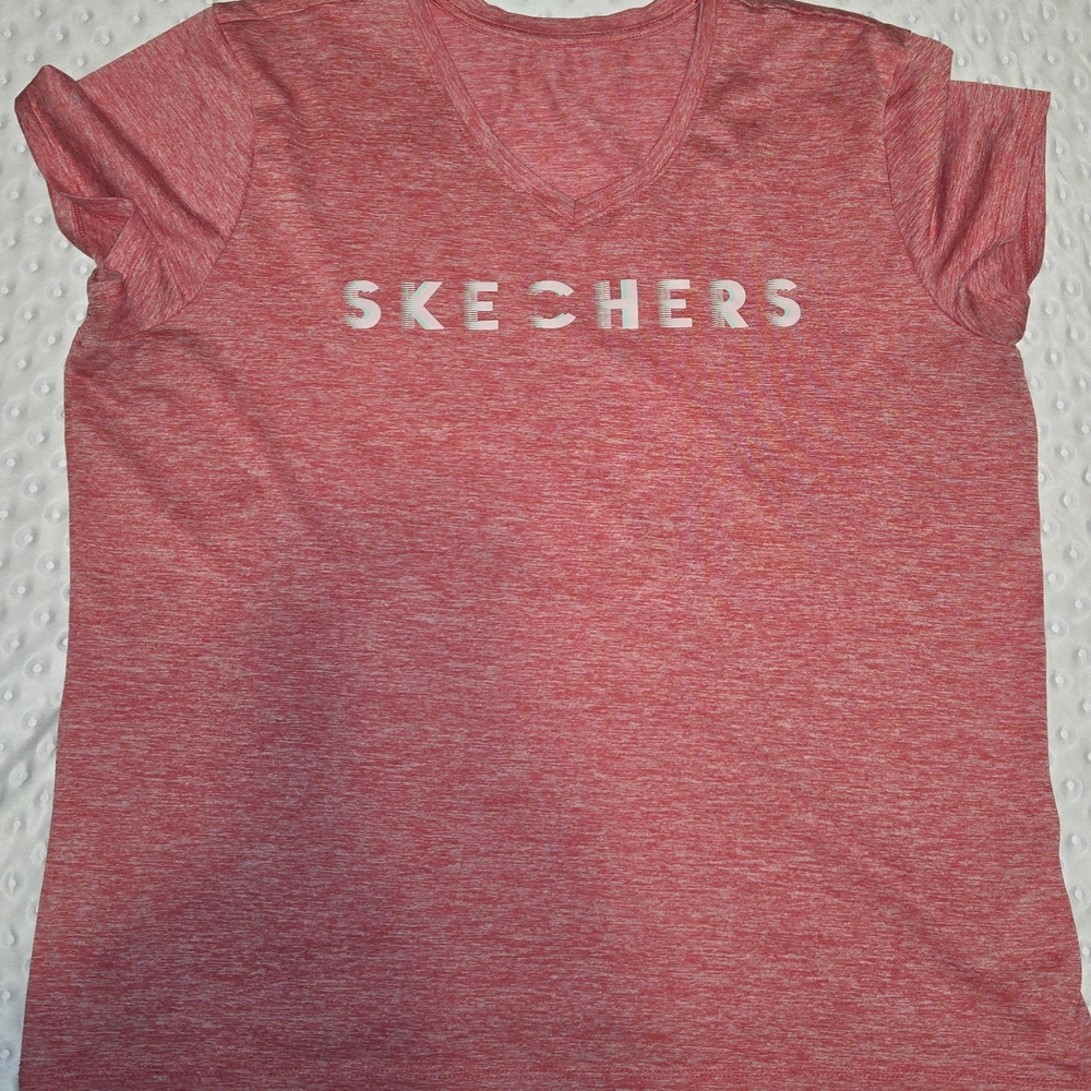 Skechers Women’s XL‎ Blue Jogging Pullover Hoodie Stretch & Pink Performance Tee - Picture 7 of 10